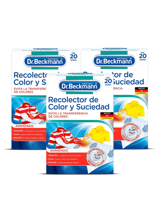 Dr. Beckmann Recolector de color y suciedad 3 x 20 unid - Puntolimpieza