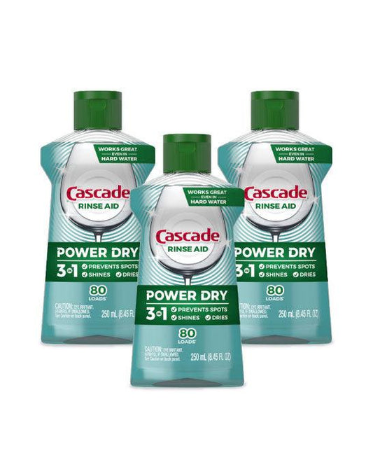 Cascade Abrillantador Rinse Aid Platinum 3 x 250 cc - Puntolimpieza