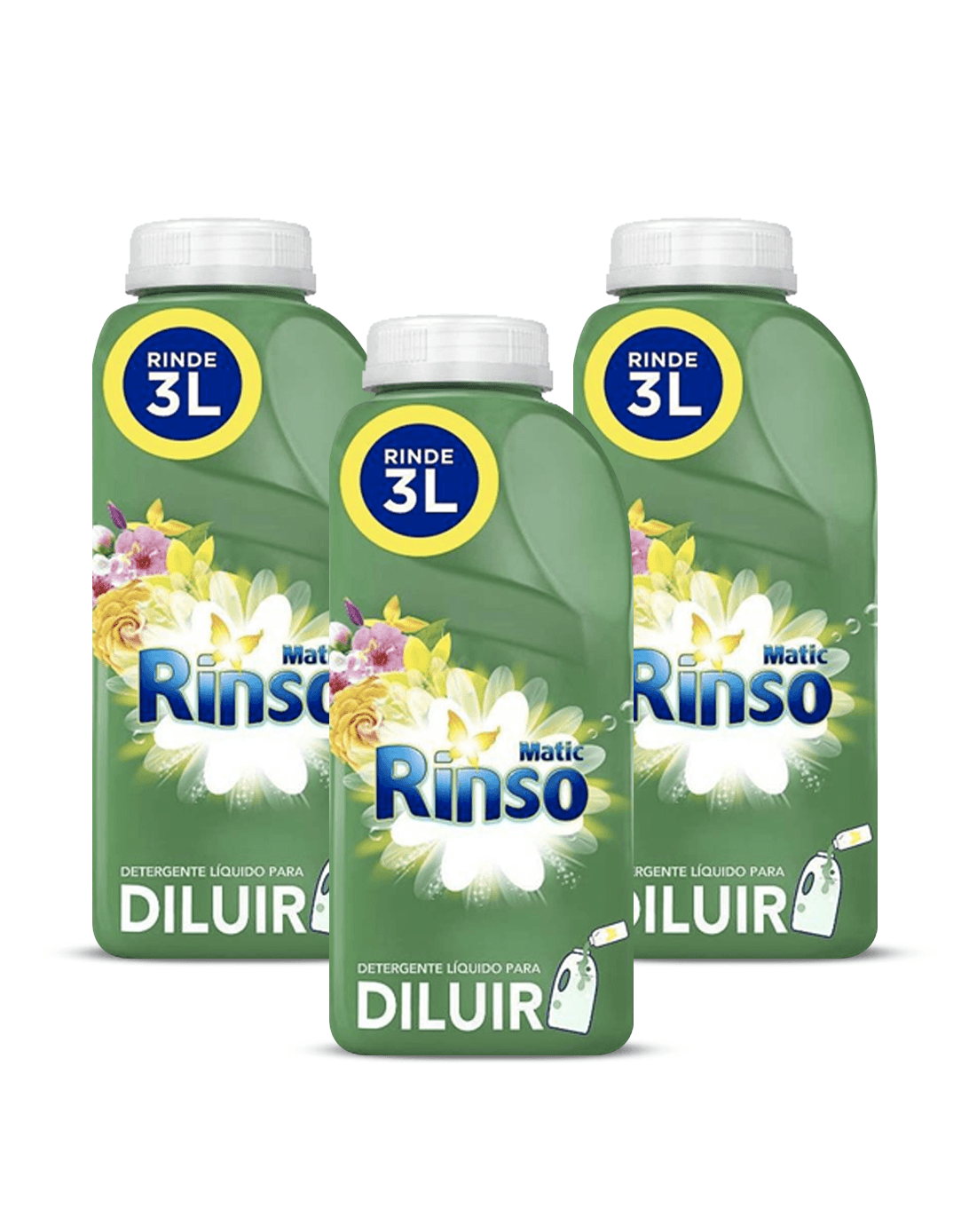 Rinso Detergente Líquido Para Diluir 3 x 500 cc - Puntolimpieza