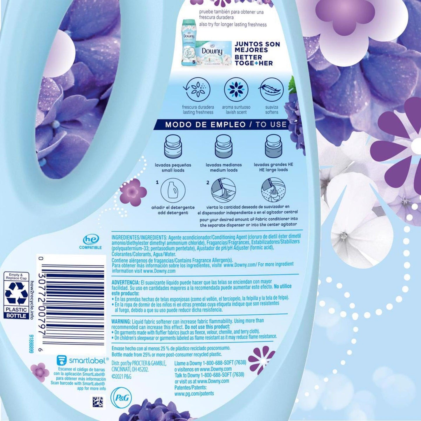 Downy Suavizante Fresh Lavender 3 x 1,48 L - Puntolimpieza