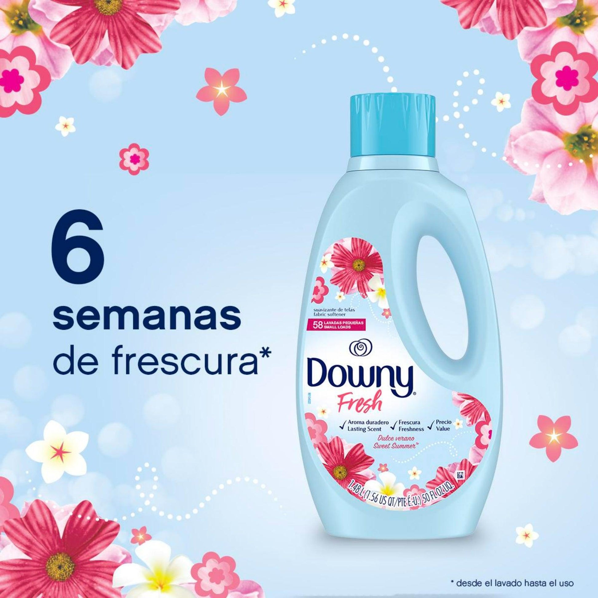 Downy Suavizante Fresh Sweet Summer 1,48 L - Puntolimpieza