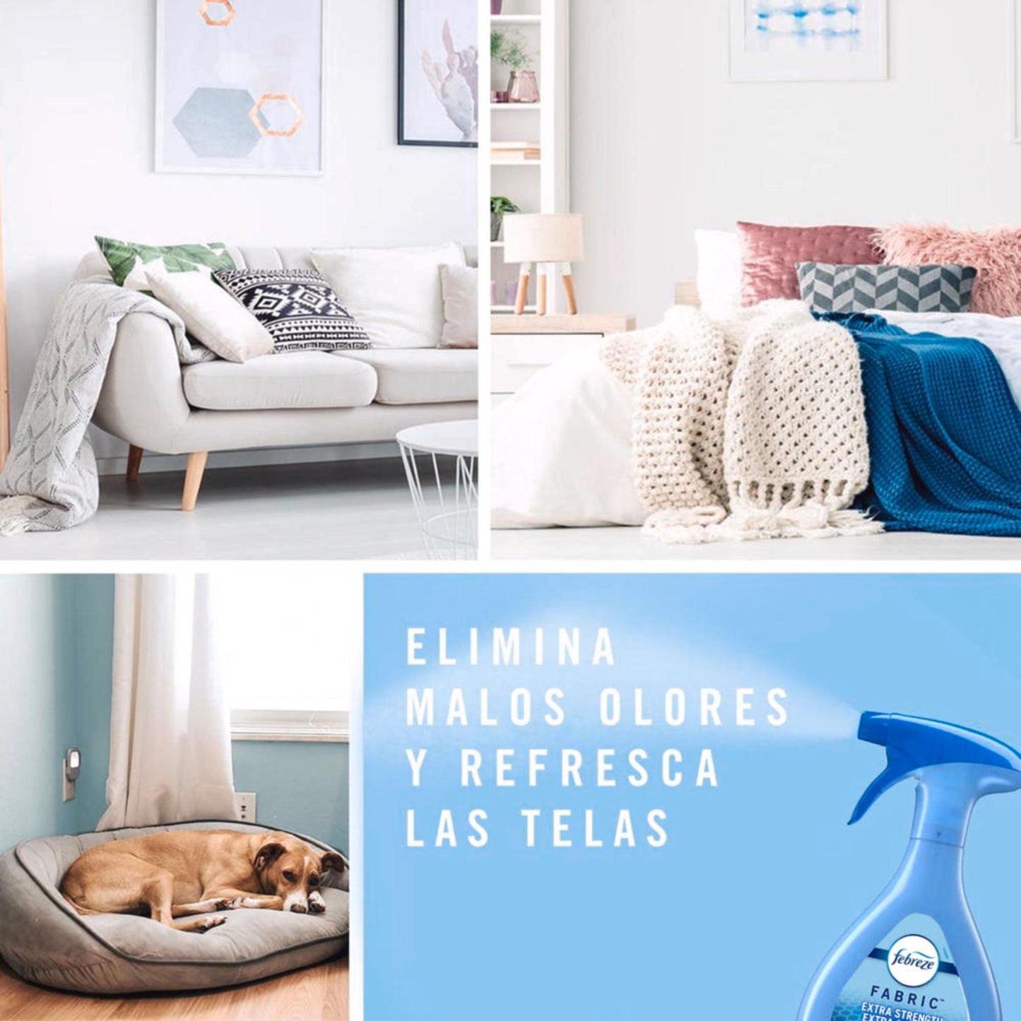 Febreze Eliminador de Olores fuertes 3 x 500 cc - Puntolimpieza