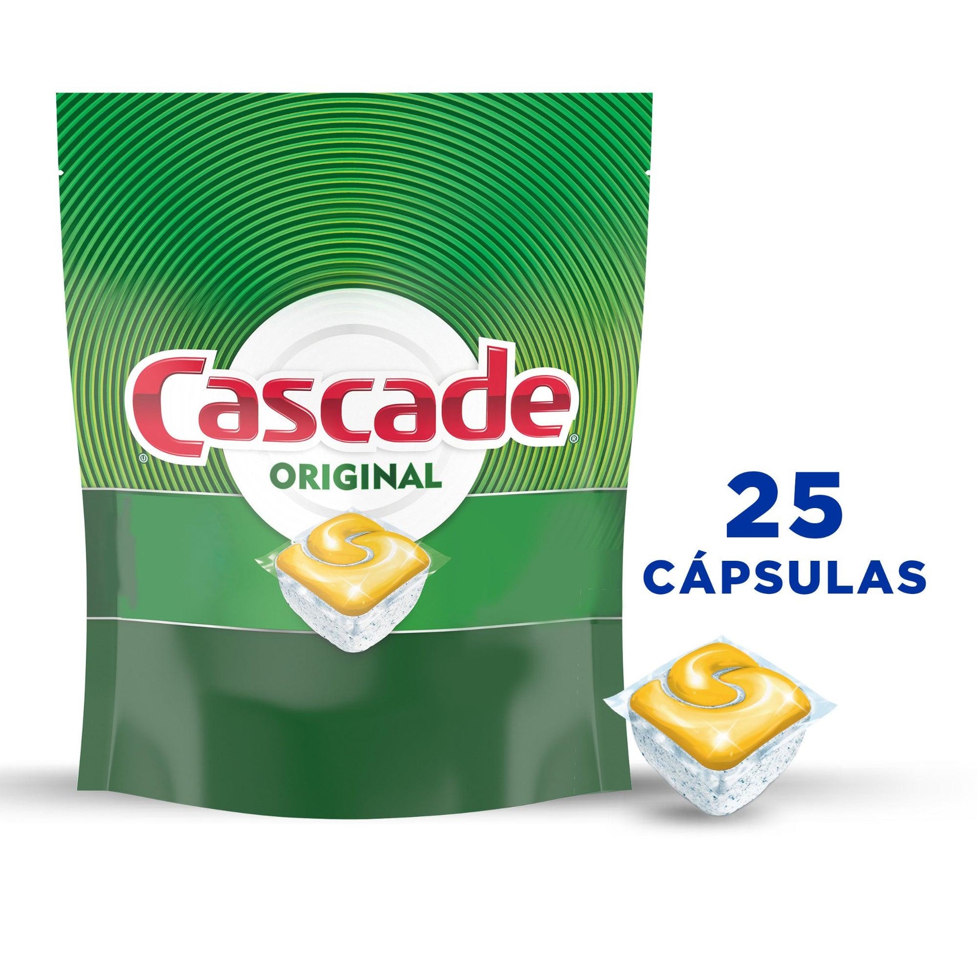 Cascade Detergente Lavavajilla Pods Limon Original 25 unid - Puntolimpieza