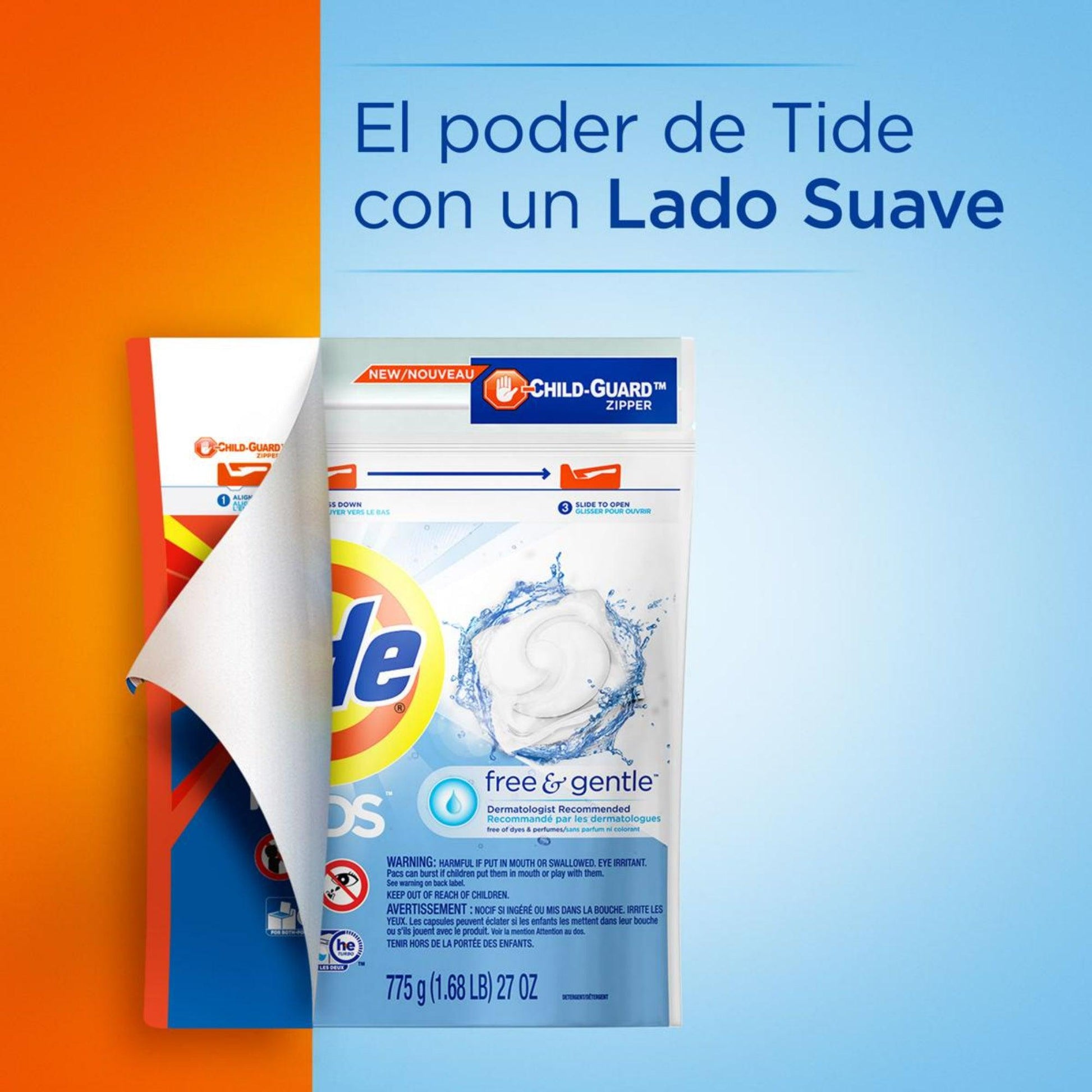 Tide Pods Free&Gentle Detergente en capsulas 6 x 16 unid - Puntolimpieza