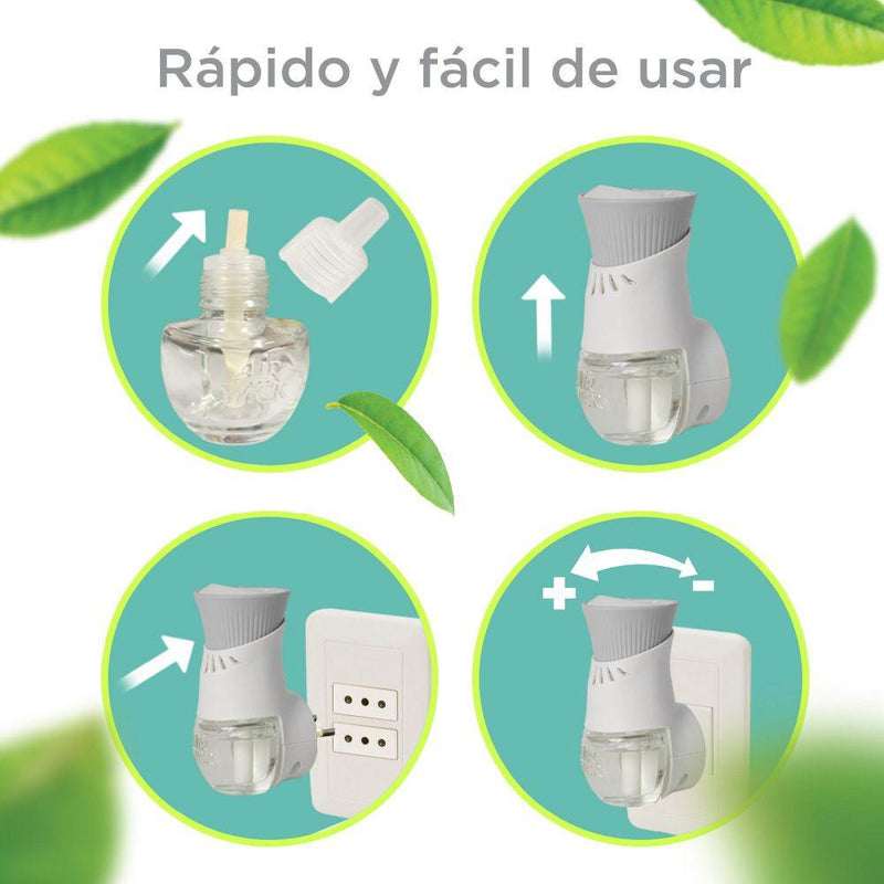 AirWick Desodorante Ambiental Aparato Electrico rec. Manzana y Canela 1 unid - Puntolimpieza