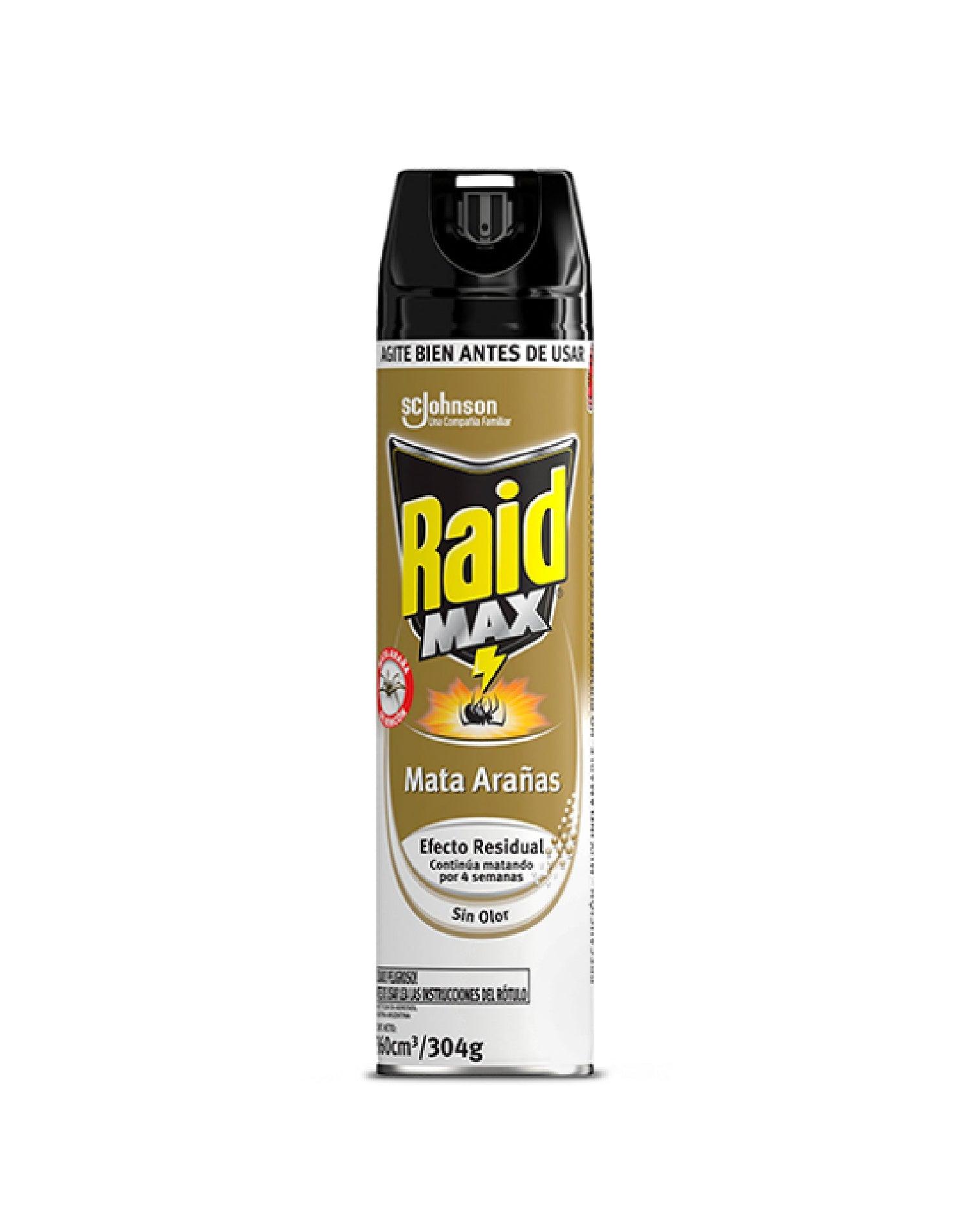 Raid Insecticida Max Mata Arañas 360 cc - Puntolimpieza