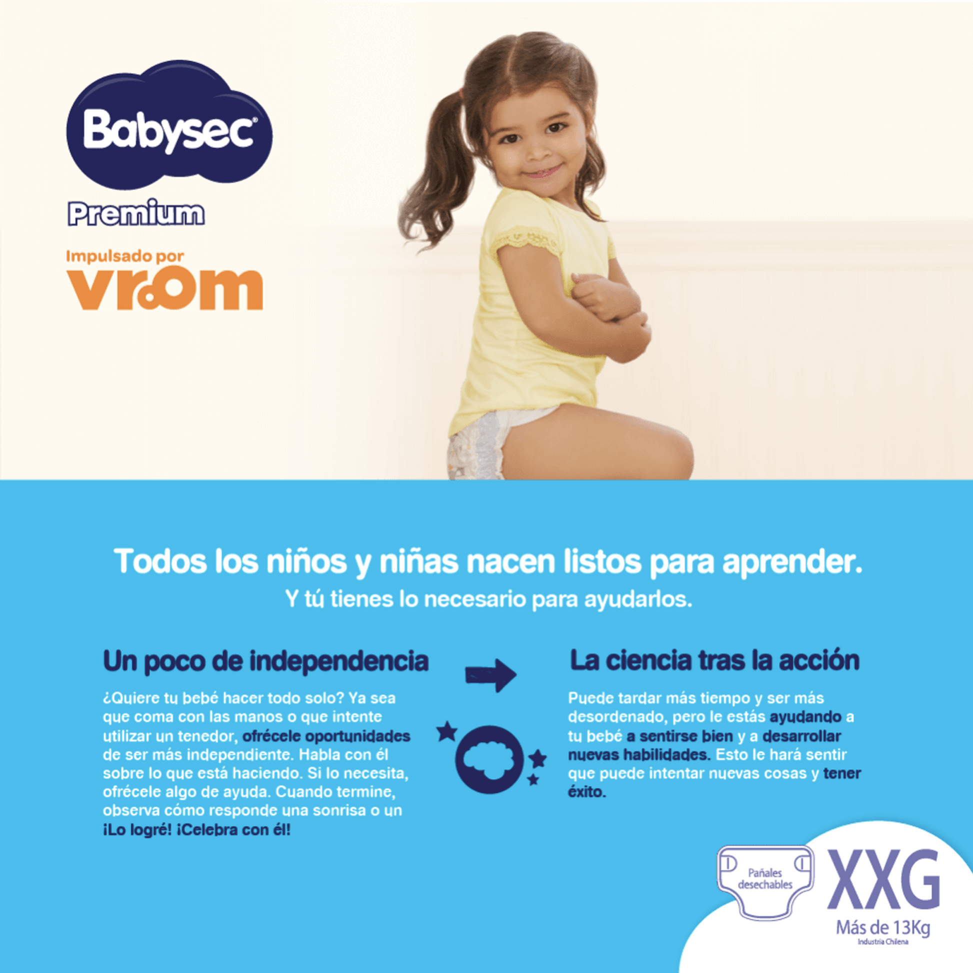 Babysec Pañales Bebé Premium XXG 54 unid - Puntolimpieza
