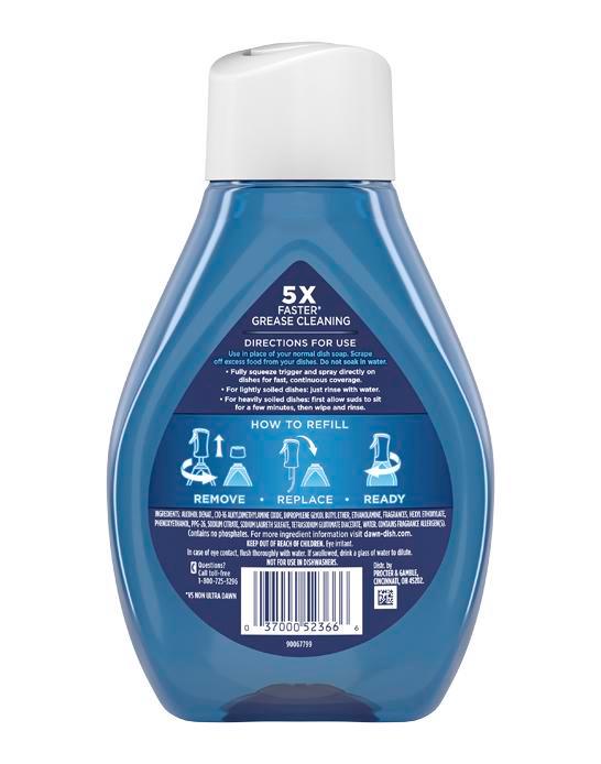 Dawn PowerWash Lavaloza Refill Spray 3 x 473 cc - Puntolimpieza