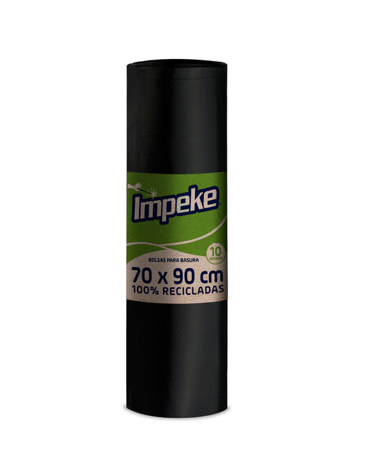 Impeke Bolsa de Basura Económica 70x90 cm 10 unid - Puntolimpieza