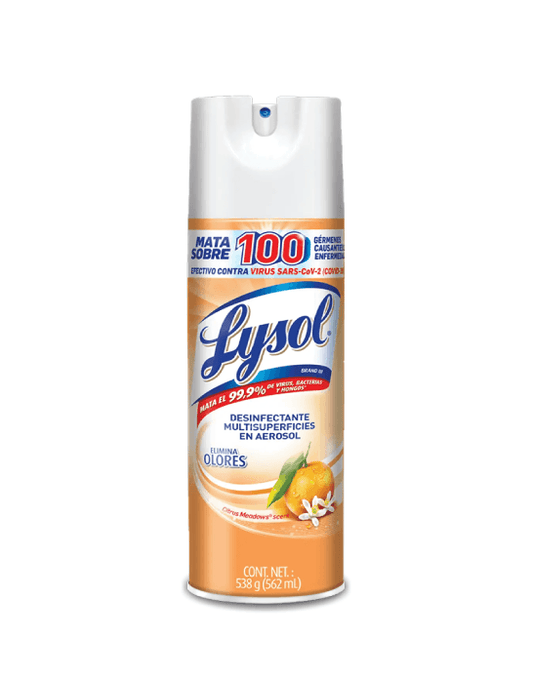 Lysol Desinfectante de ambiente y superficie citrico 538 gr - Puntolimpieza