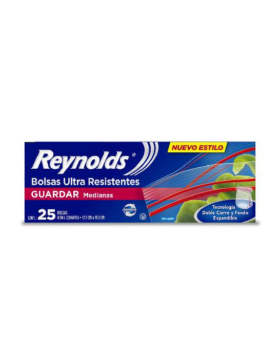 Reynolds Bolsa Hermética Doble Cierre Mediana 25 unid - Puntolimpieza