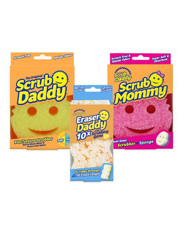 Scrub Daddy Pack Scrub Daddy + Mommy + Eraser pack - Puntolimpieza