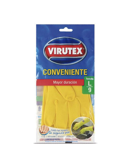 Virutex Guante de Goma Conveniente Talla L 1 par - Puntolimpieza